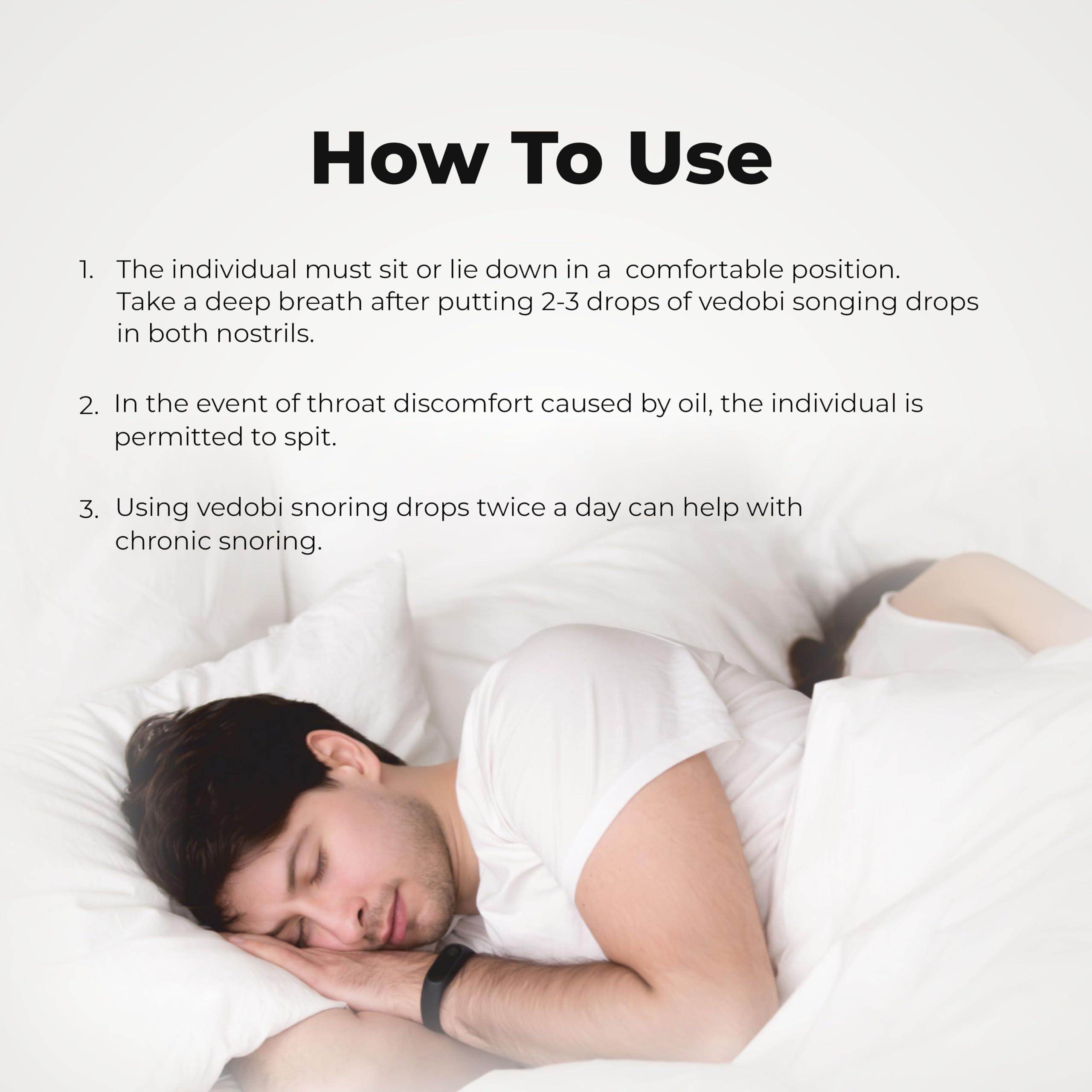 Vedobi Vedobi Snoring Drops | Relives Snoring, Sinusitis And Polyps, Oil Based | 100% Natural Snore Care