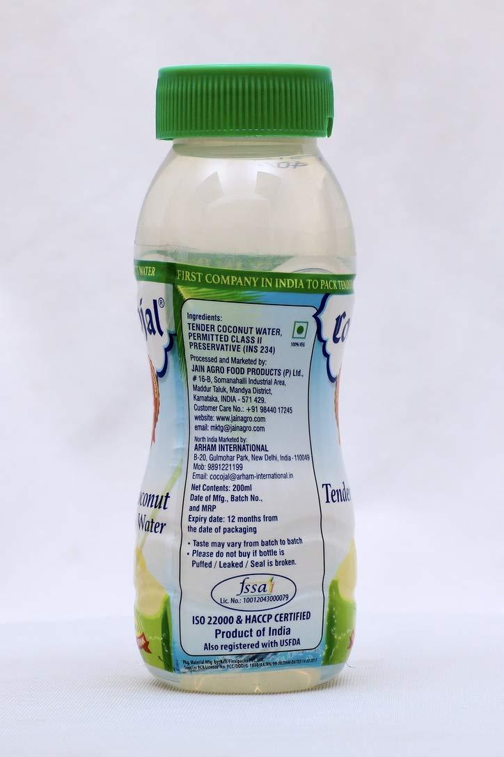 Cocojal Cocojal Natural Tender Coconut Water, Pack of 6 + Cocojal Lime Tender Coconut Water - 200ml, Pack of 6