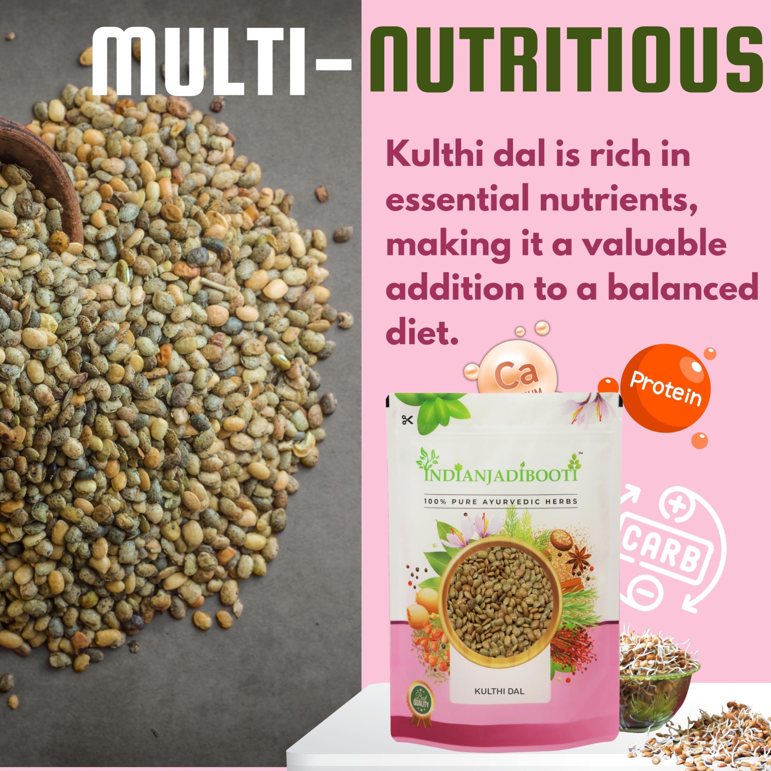 IndianJadiBooti IndianJadiBooti Kulthi Dal Macrotyloma Uniflorum Horse Gram | Kulthi Dal | Vulavalu | Hurali Kalu | Kollu | Gehat ki dal | 100 Grams Pack