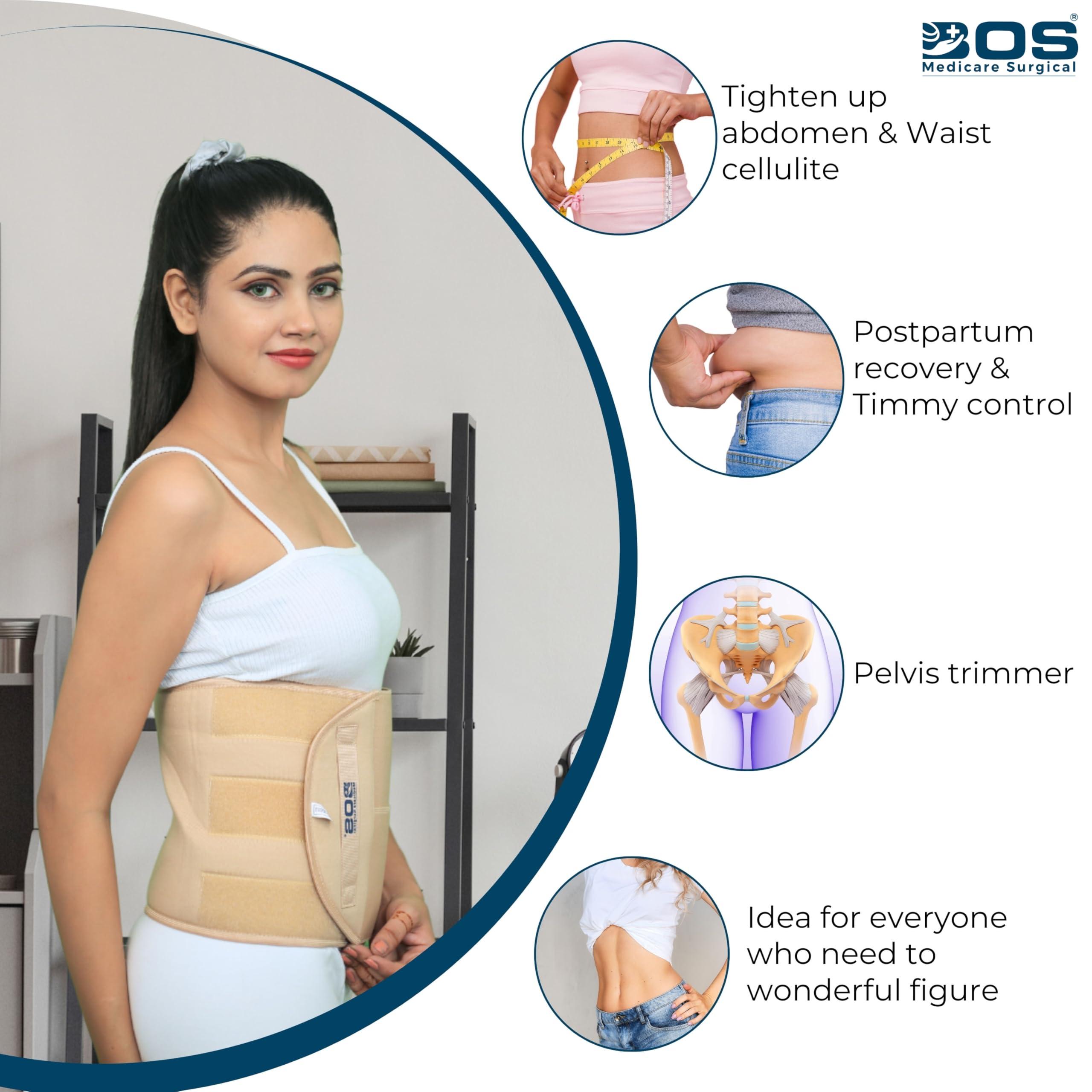 BOS MEDICARE SURGICAL BOS MEDICARE SURGICAL Abdominal Belt useful for Tummy reduction after pregnancy and post operative care provide compression and support to abdominal area (Large)