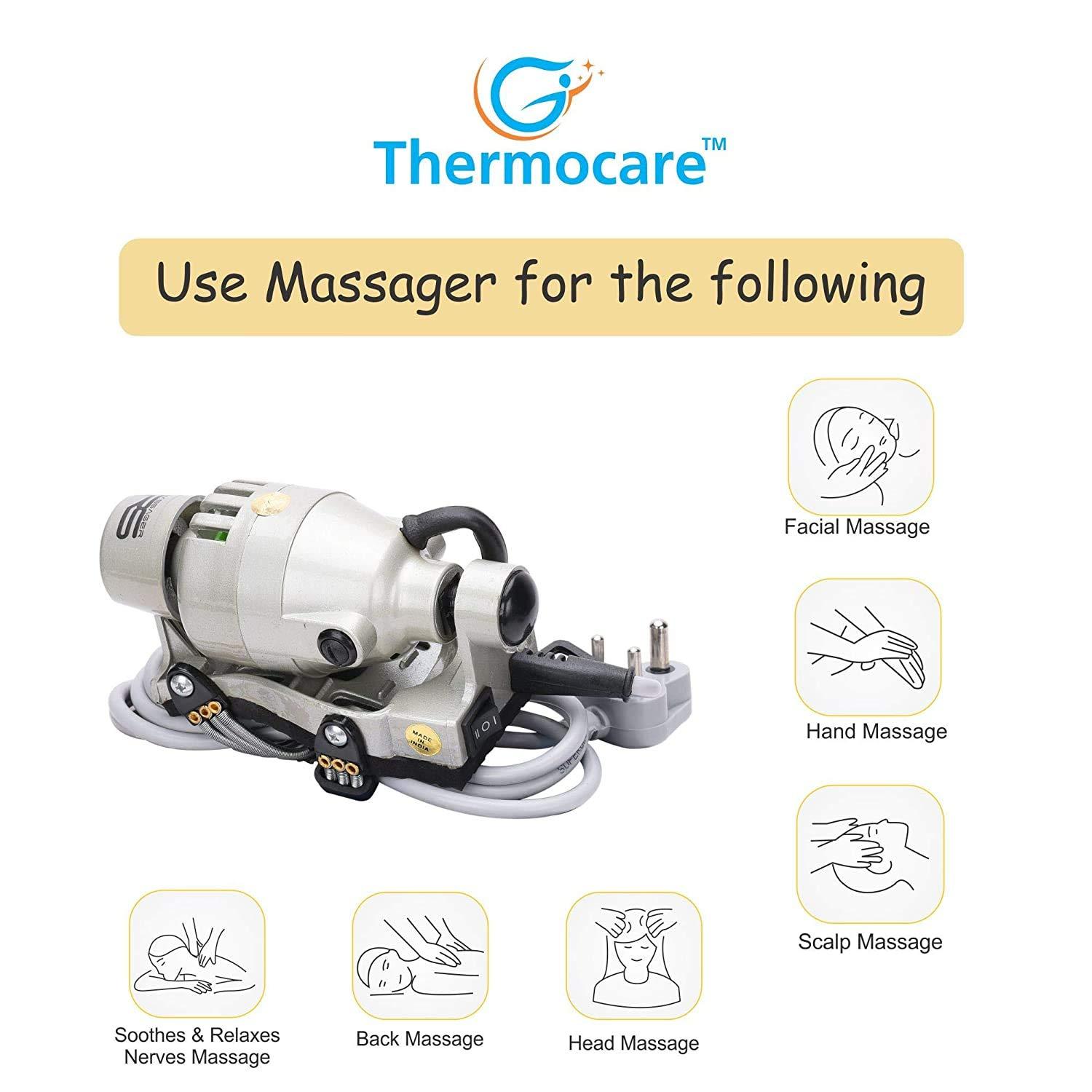 Thermocare THERMOCARE Powerful Double Speed hand massager for pain relief (Silver)