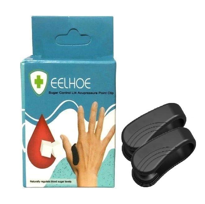 HUBTURE HUBTURE Sugar Control LI4 Acupressure Point Clip  Lightweight Headache, Migraine, Tension Relief Device  Portable, Adjustable, Drug-Free Stress Reliever (Pack of 3)