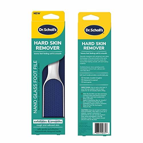 Dr. Scholl\'s Dr. Scholl\'s Hard Skin Remover Nano Glass Foot File - Foot Callus Remover, Durable Foot Scrubber, Dead Skin Remover, Hygienic Pedicure Tool, Long Lasting Foot Buffer, Soft Smooth Feet