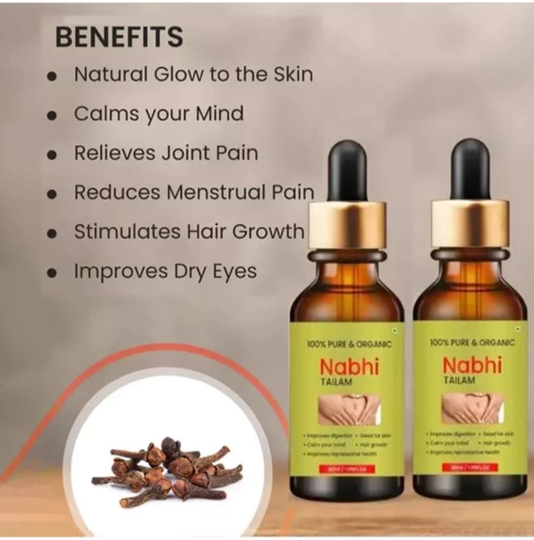 Actiwow Actiwow Ramban Ayurvedic Nabhi Herbs Oil Multi-Benefit Belly Button Oil (Pack of 2)