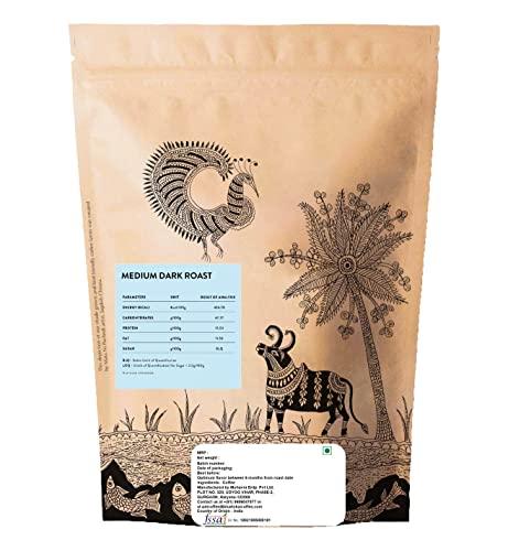 Blue Tokai Coffee Roasters Blue Tokai Coffee Roasters Sandalwood Estate - Medium Dark Roast (Turkish Grind) 250g | Made With 100% Specialty Grade Arabica Freshly Roasted Ground Coffee, Bag