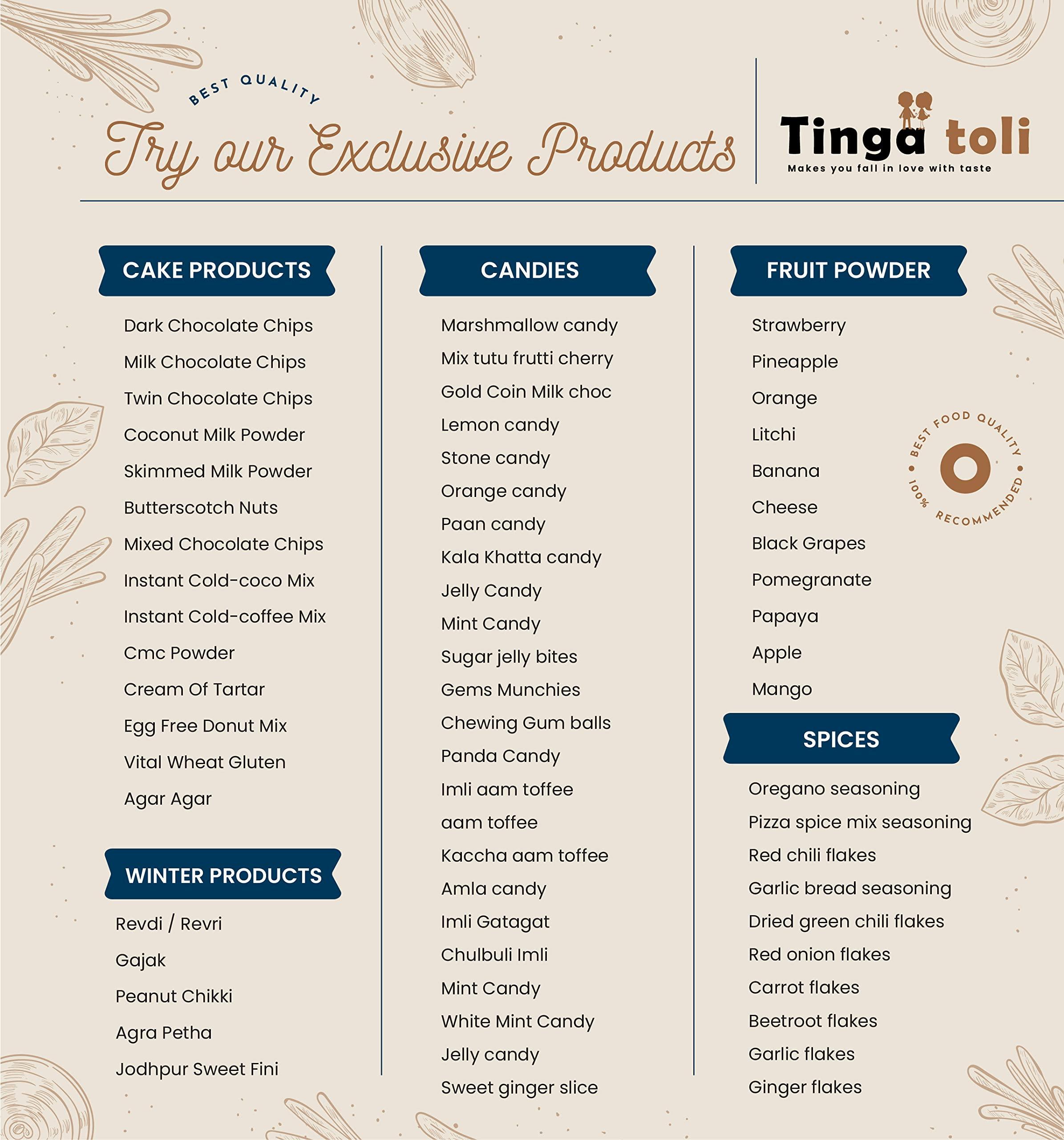 Tinga toli TINGA TOLIEmli Candy Imli Candy Khatti Meethi Imly Chulbuli Emli Tamarind Twist Candy Twisted Emly Candy [Jar Pack] (100 Grams)