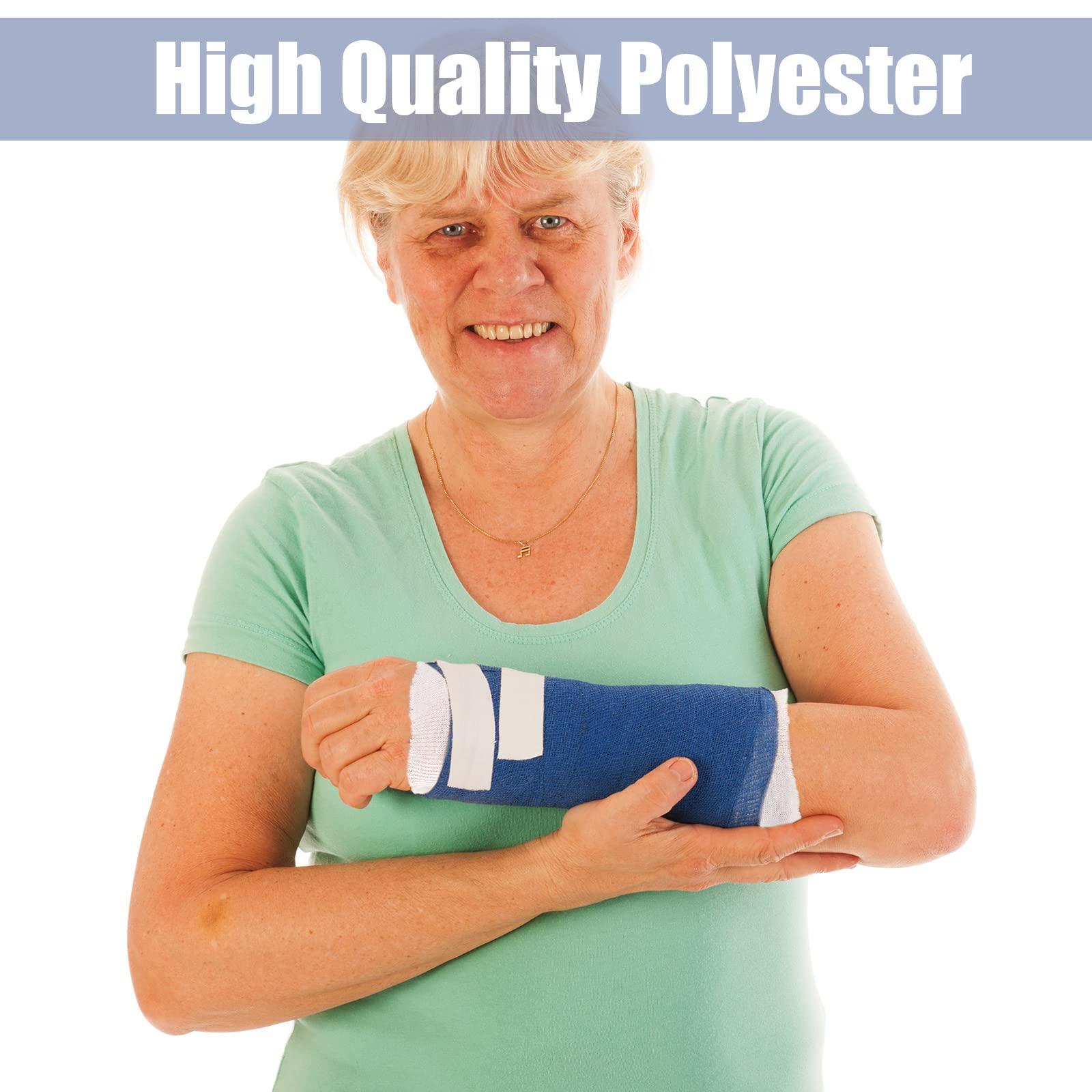 Nuanchu Nuanchu Tubular Stockinette Tubing Cotton Stockinette for Pre Wrap Use Elastic Arm Cast Stockinette for Arm Wrist Thumb Spica Stockinette Tubing Soft Wrist Arm Wraps (20 Pcs, 2 x 11.8 Inch)