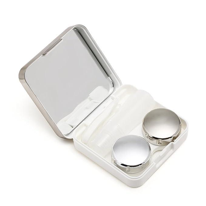 RRJ RRJ Plastic Contact Lens Case | Lens Box For Travel | Lens Case For Contact Lenses With Mirror, Tweezer, Applicator, Solution Bottle & Lens Box (Multicolor)