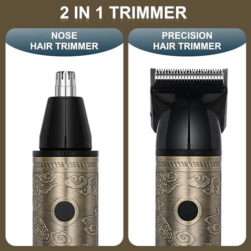 Hatteker Hatteker Professional Hair Clipper Hair Trimmer Beard Trimmer Waterproof Hair Cutting Kit Barber Clipper Cordless Nose Trimmer Detail Trimmer