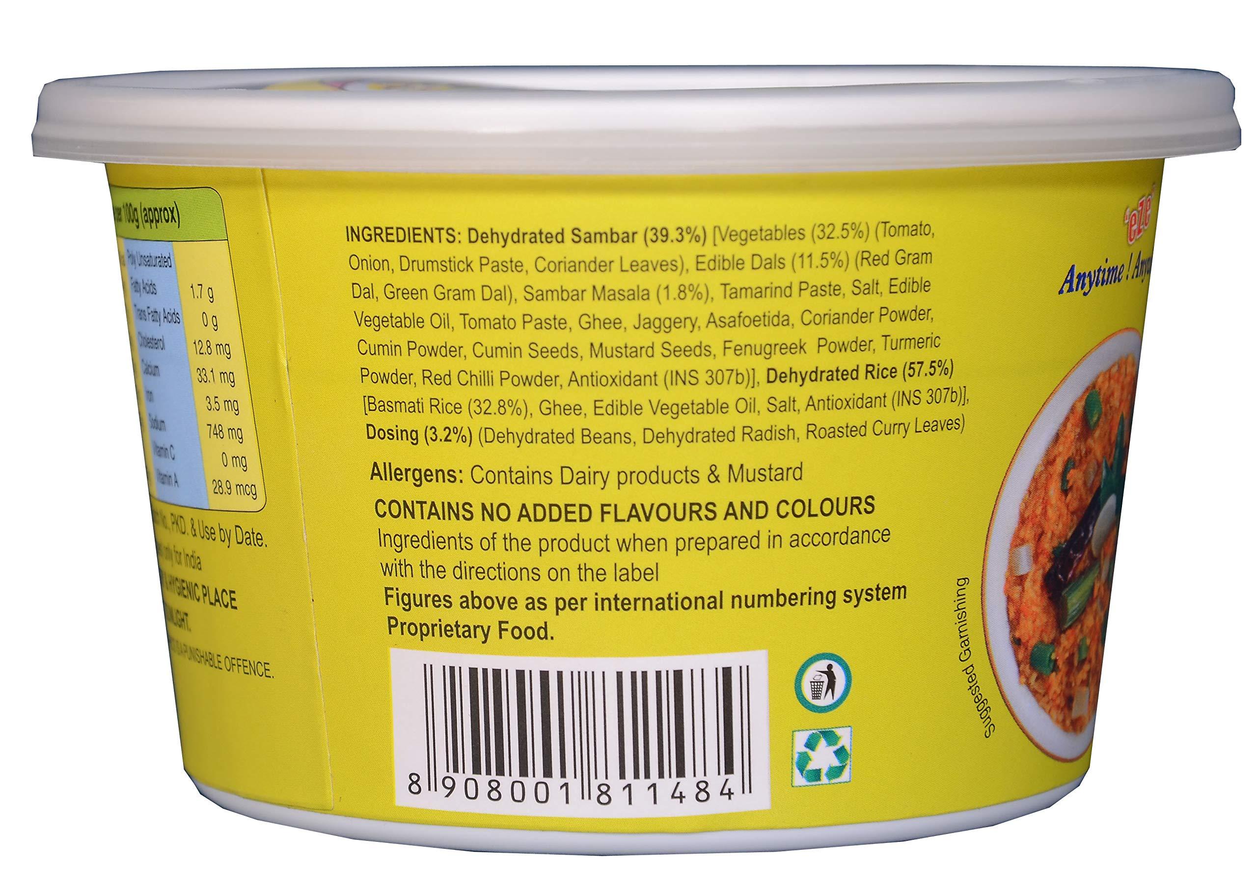 Triguni Eze Eats Triguni Eze Eats Sambar Sadam, 64 grams (pack of 2)