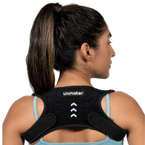 unimaker Unimaker Posture Corrector Clavicle Support Brace - (Free Size) Belt For Men & Women. Body Posture Correction With Adjustable Magnetic Compression Therapy For Spinal/Backbone Lower & Upper Pain Relief