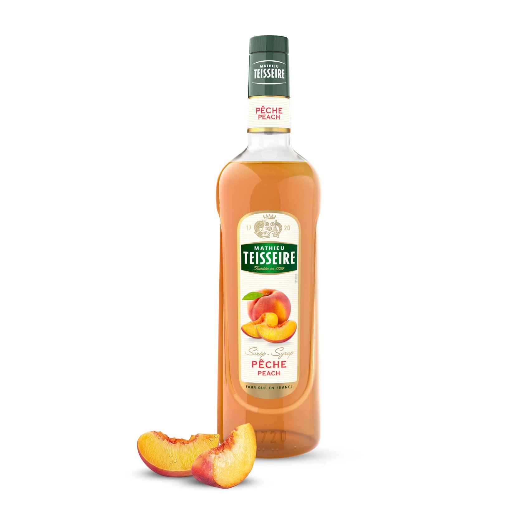 Mathieu Teisseire Mathieu Teisseire Peach Syrup, 23.67 fl oz 700 ml