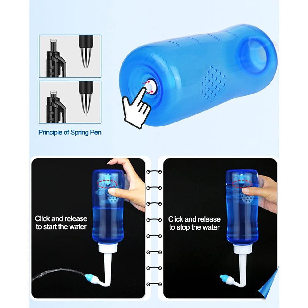 HI FINE CARE Nasal Wash Bottle, Sinus Rinse Bottle Nose Wash Cleaner 300ml Nasal Wash Bottle Pot Device Nasal Irrigation - Nose Care and Moisturizing for Adult & Kid