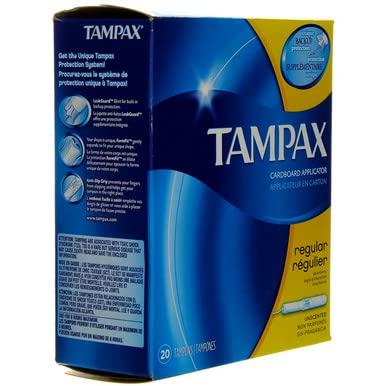 Tampax Tampax Cardboard Applicator Tampons, Regular Absorbency - 20 Count