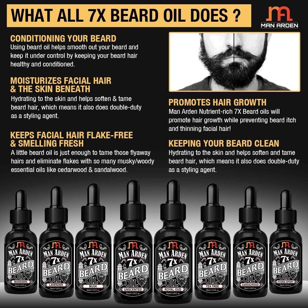 MAN ARDEN Man Arden 7X Beard Oil Combo