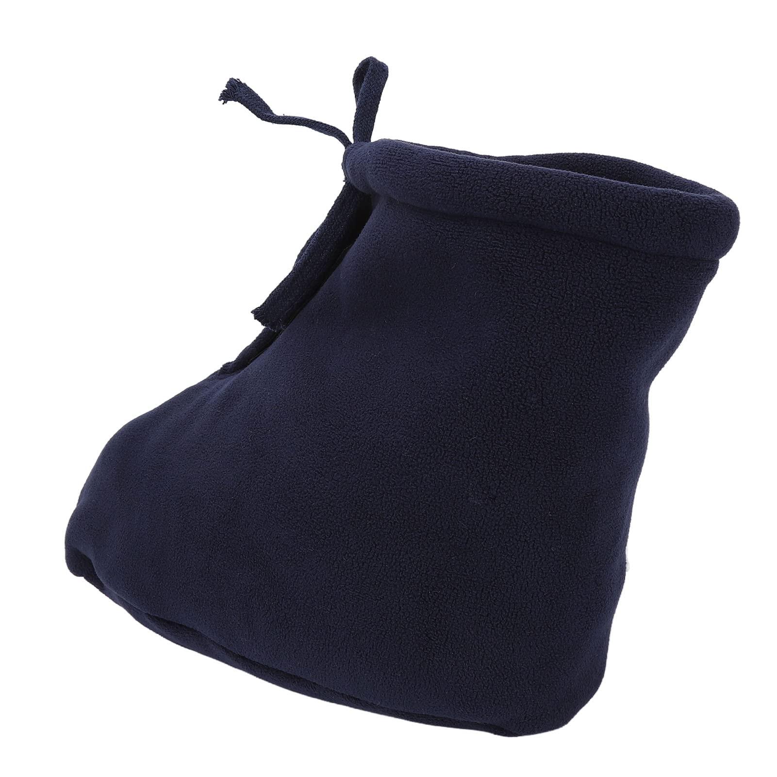 MXGZ Cast Foot Warm Sock, Breathable Thickened Padded Cast Toe Cover Sock Dark Blue for Fractures for Autumn (S)