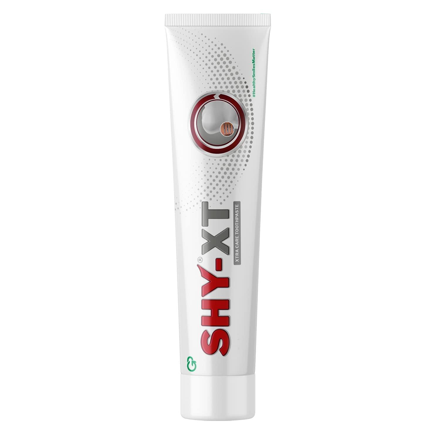 SHY-XT SHY-XT - Xtra Oral Care Toothpaste With Xylitol | Advanced Nano Technology Toothpaste With Unique Benefits | Vegan Friendly (Pack Of 2) 70G Each