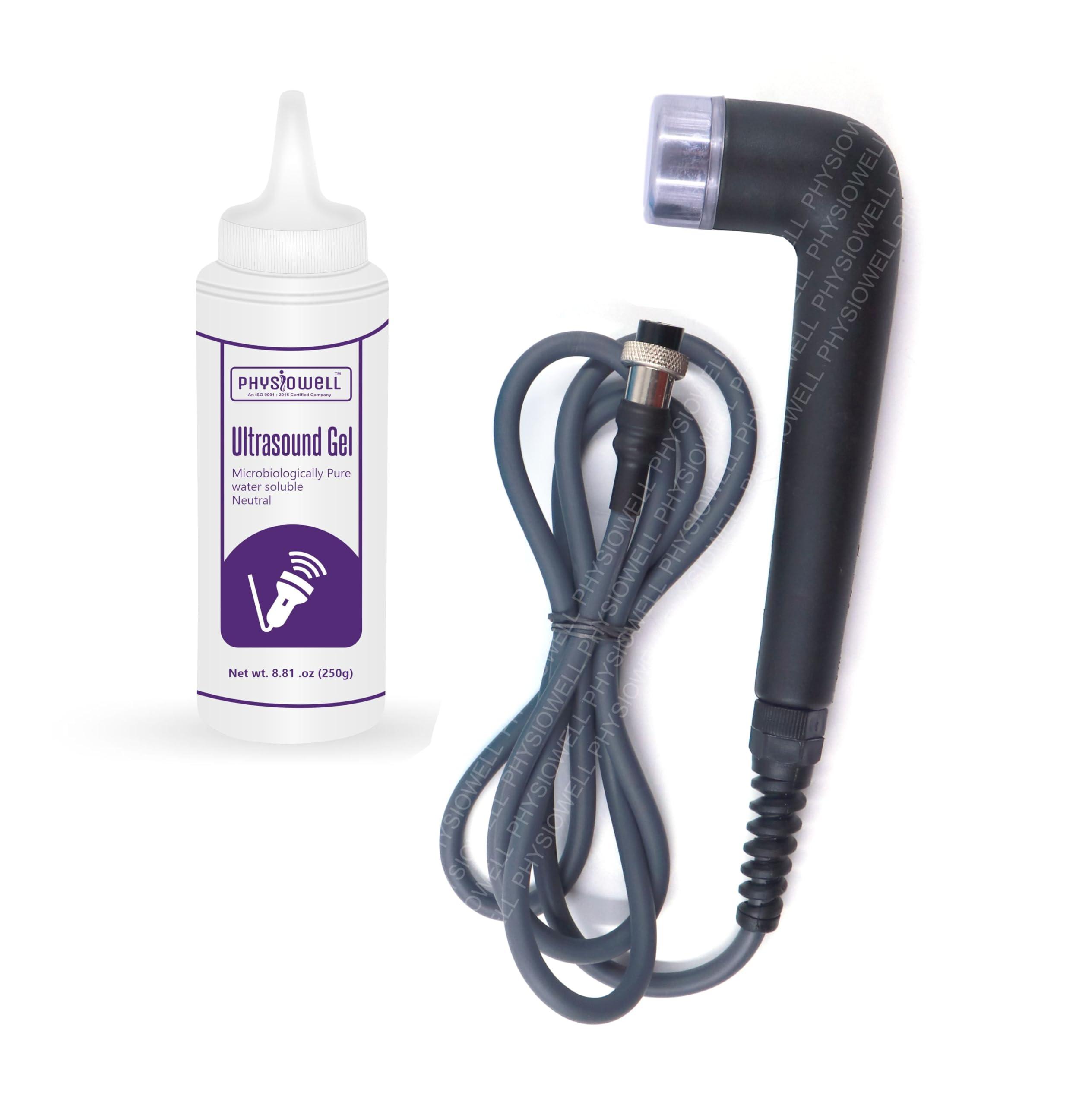 Physiowell Physiowell Mini Ultrasonic Machine Ultrasound New Professional Corded Electric for Physiotherapy, Off-white