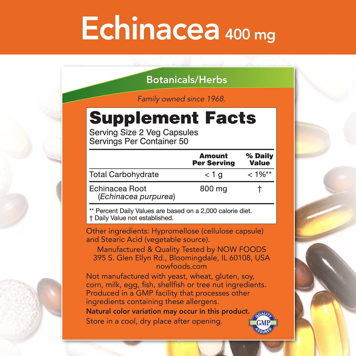 Now Foods Now Echinacea 400mg 100vcap