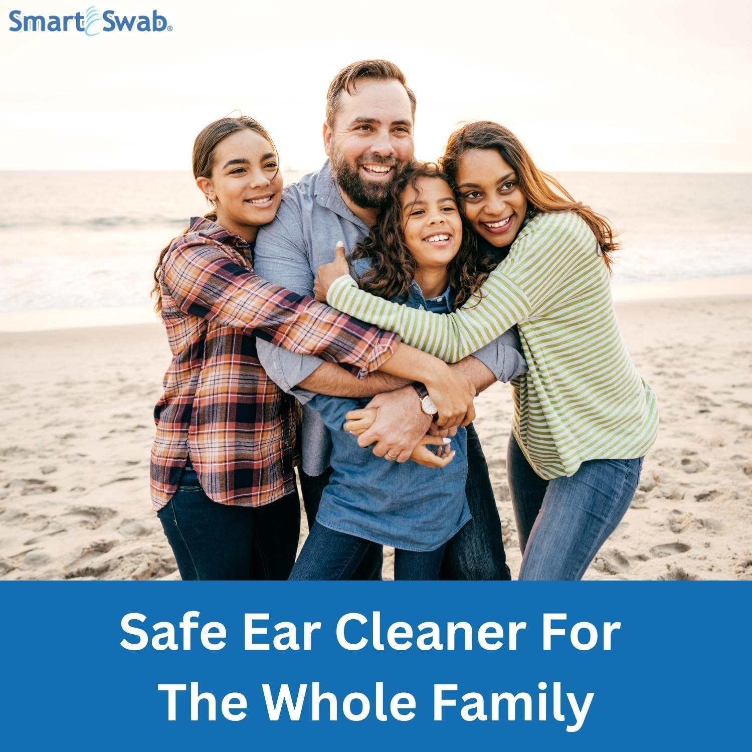 ALI SHIPPING SMART SWAB Ear Cleaner Kit - Safe, Easy Ear Wax Remover Tool for Adults, Reusable Ear Cleaning Device with Replacement Tips, Best Ear Hygiene Solution for Wax Buildup and Effective Ear Cleaning*