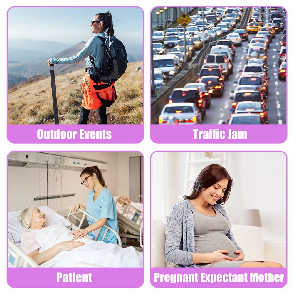 HAKDAY TFW Portable Female Women Urinal Camping Travel Toilet Device 4PCS,Purple