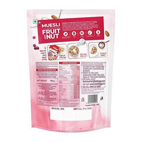 Kellogg's Kellogg\'s Combo, Muesli With 21% Fruit And Nut Pouch, 500 G And Muesli With 21% Fruit And Nut Pouch, 750 G
