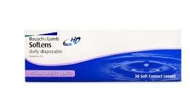 Bausch & Lomb BAUSCH & LOMB SOFLENS DAILY DISPOSABLE 30 LENS PACK (-0.75, 8.6, 14.2, 30)
