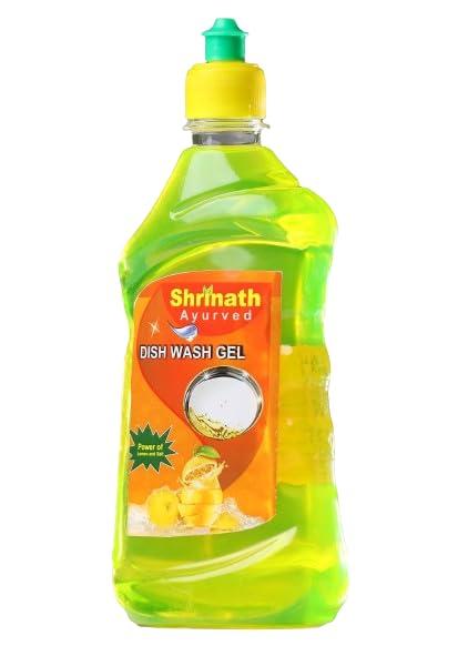SHRINATH AYURVED Shrinath Dishwash Gel 500 ML (Pack of 2), An Excellant Dishwashing Liquid, Utensil Cleaning Liquid