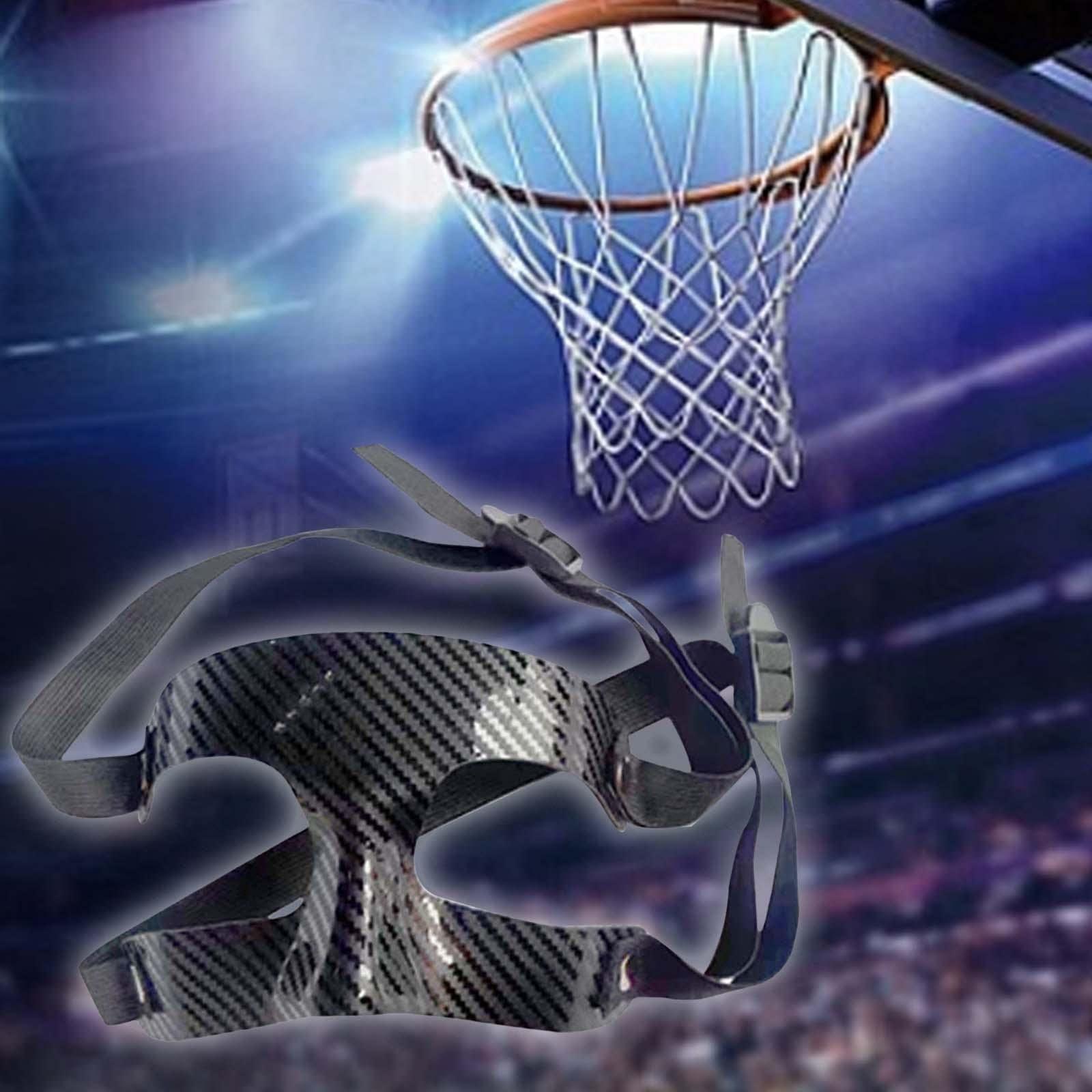 MERISHOPP MERISHOPP Basketball Mask Adult Men Women Nose Protector Football Mask Face Nose Guard Half Face 2 Buckles