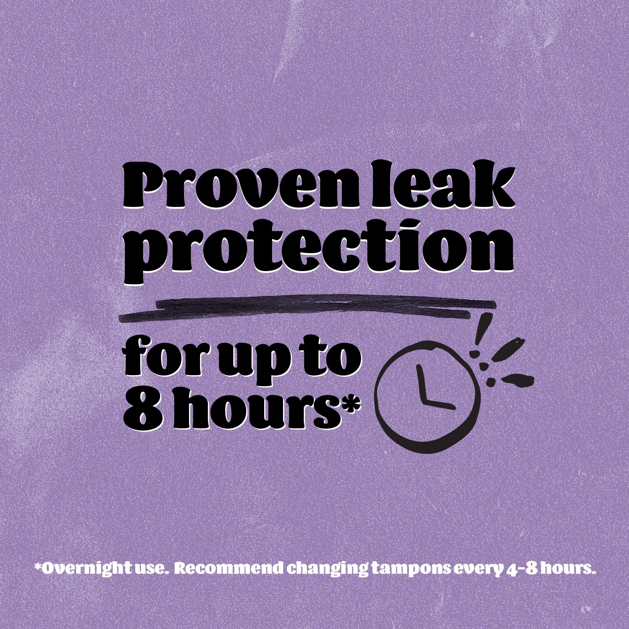 o.b. o.b. Organic Tampons with New Plant-Based Applicator, 100% Organic Cotton, Super, 18Count