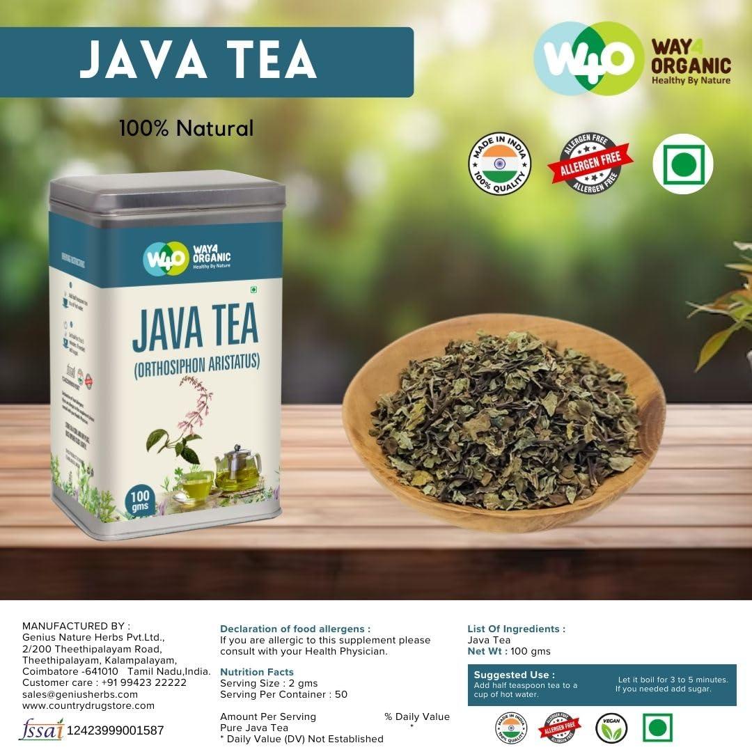 way4organic Way4Organic Java tea (Orthosiphon aristatus) 100 g (Pack of 2)