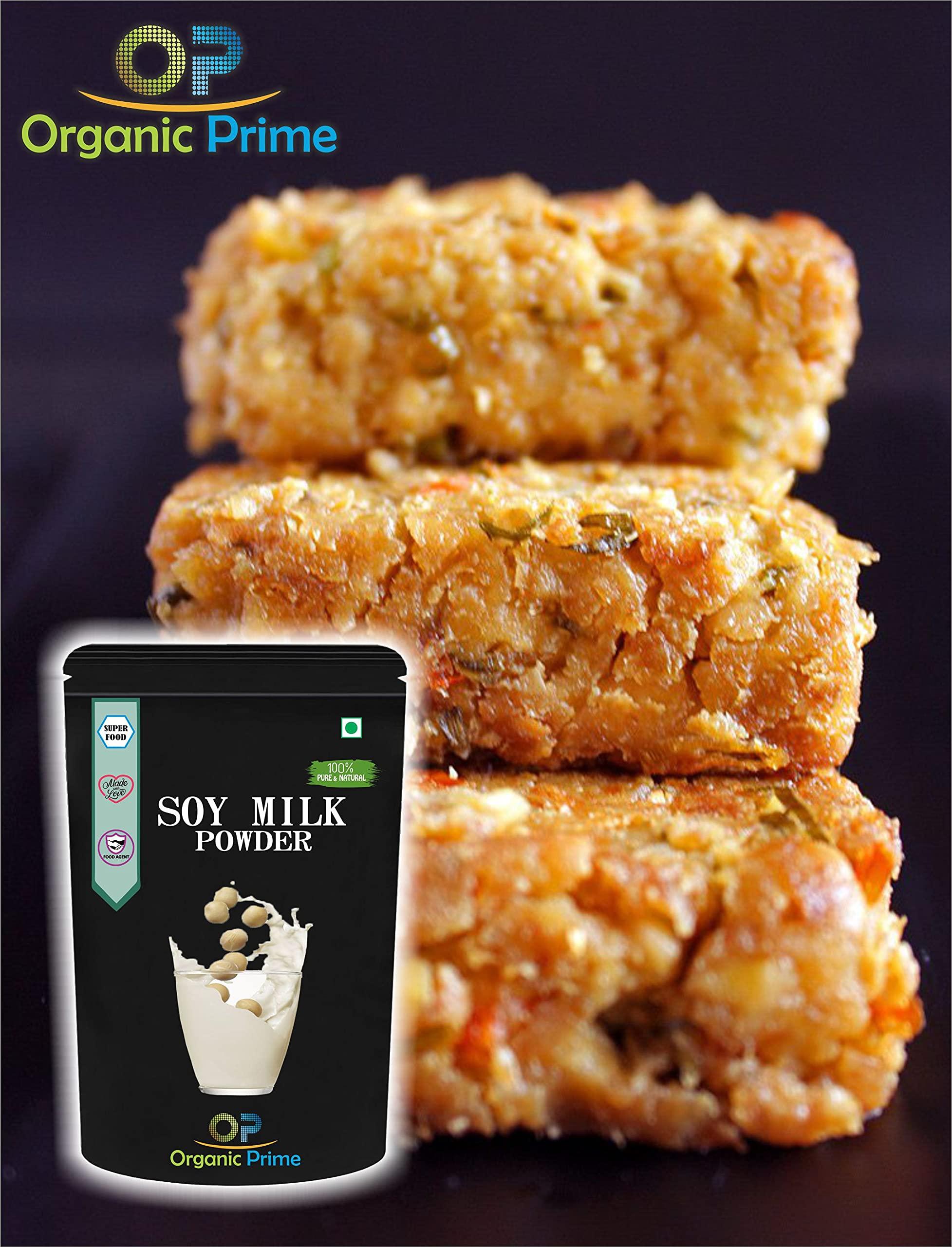Organic Prime Organic Prime Soya Milk Powder | High in Protein | Vegan | Non-GMO - 500 GM by Organic Prime