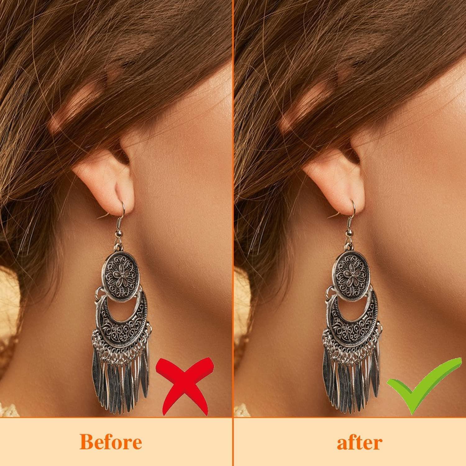 Generic Moud Super Soft Ear Lobe Support For Earrings/ Earlobe Support Patches/Ear Support For Heavy Earrings/Earring Supporter For Heavy Earrings/ ear Lobe support Patches/ Ear Patches For Heavy Earrings/Ear Stickers For Heavy Earrings/Ear Lobe Support Patc