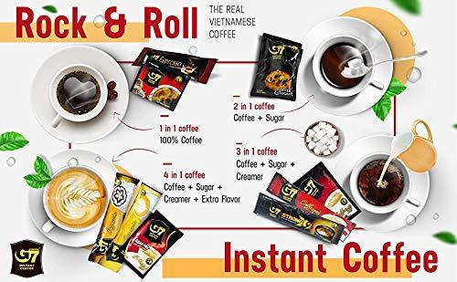 G7 G7 Trung Nguyen 3 in 1 Instant Coffee Vietnamese Premium Gourmet Premix Soluble Non Dairy Creamer Ground Coffee Box with Sugar (10 Sachets x 16Gms)- 160Gms