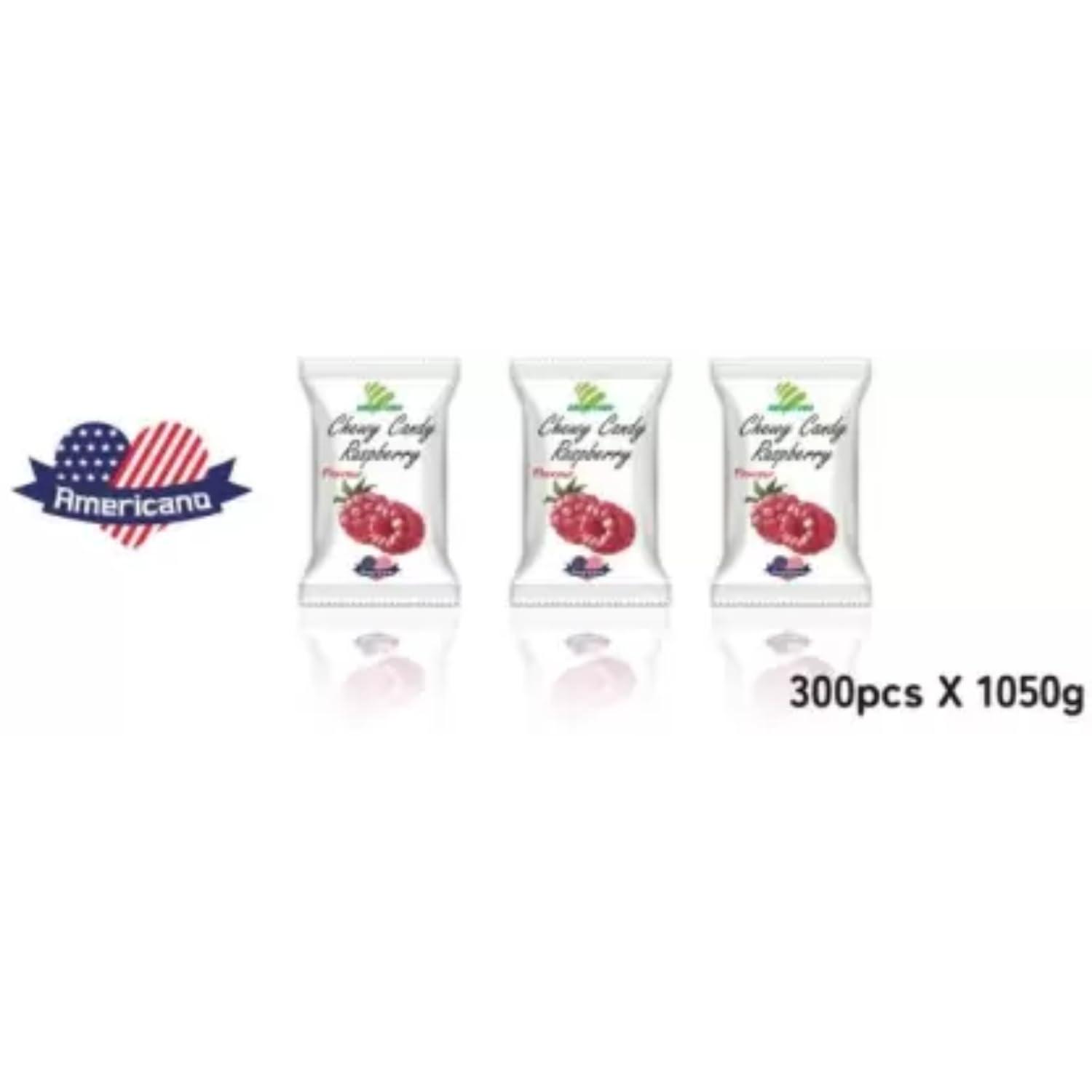 Haoliyuan Haoliyuan Thai Chew Candy Raspberry Flavour 300 Piece (1050g) Imported