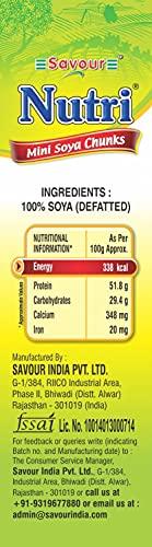 Savour Savour Nutri Soya Mini Chunks 200 Grams - Box Pack of 6