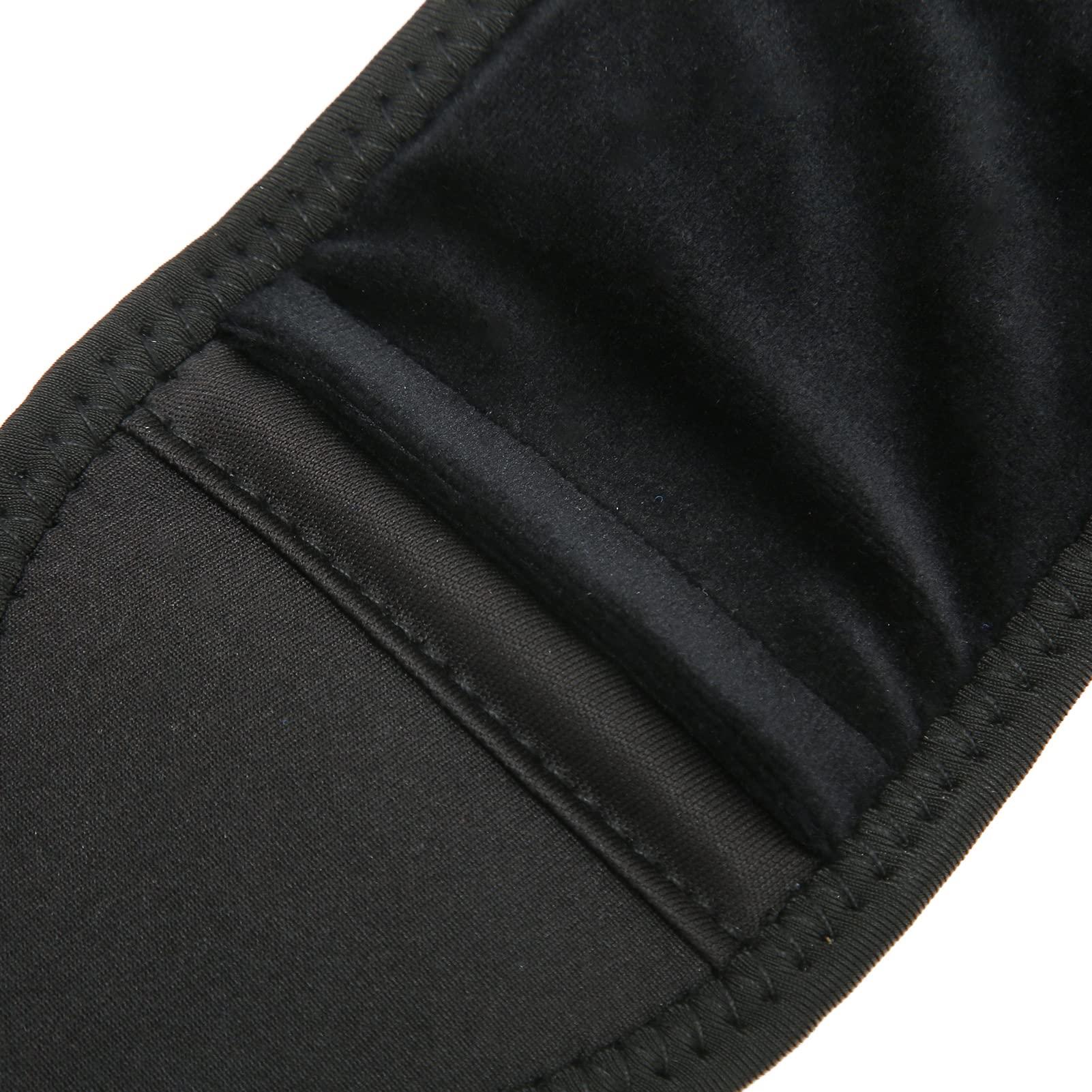 BUJO Heated Wrist Brace Wrap, 3 Temperature Gears Wrist Heating Pad Wrap Improve Tenosynovitis Hot Compress for Daily Use (Black)