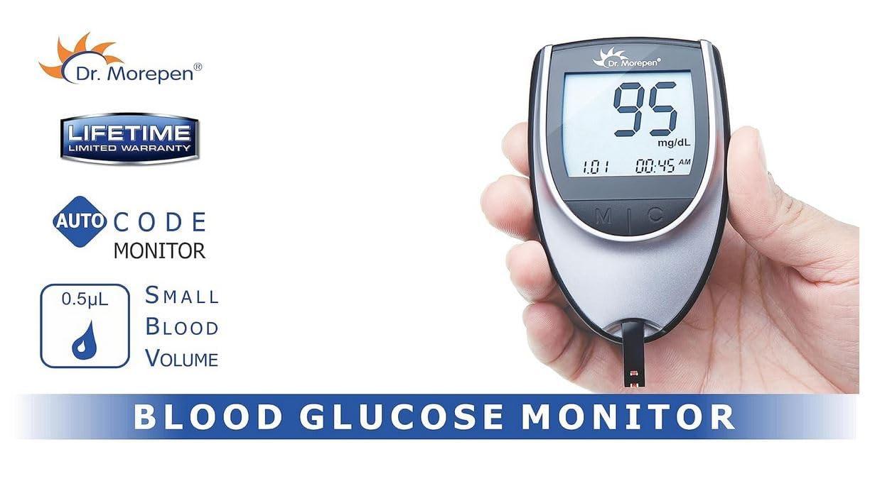 Dr. Morepen Dr. Morepen GlucoOne Blood Glucose Monitor Model BG-03 with 25 Strips