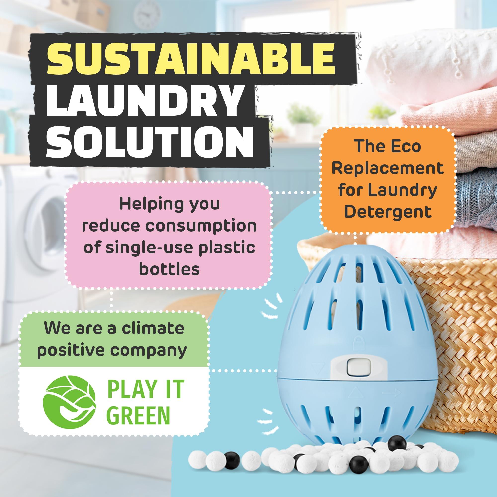 Ecoegg Ecoegg Laundry Egg | Detergent & Fabric Conditioner Replacement | Non bio, no enzymes, phosphates, bleach (Fresh Linen)