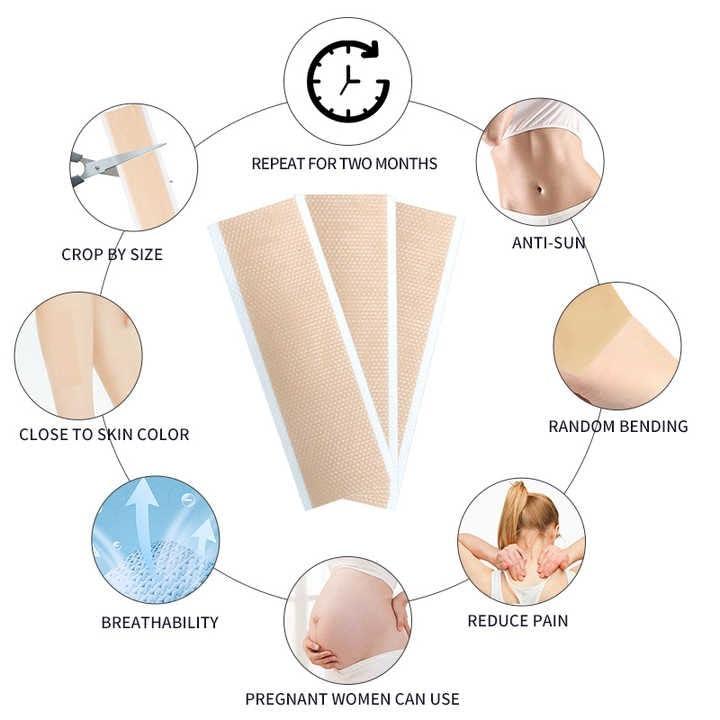 EASTHILL EASTHILL Silicone Scar,Silicone Scar Tape Effective Scar Removal Sheets, Silicone Scar Removal Sheets for Surgical Scars,Healing Keloid, C-Section, Tummy Tuck (SCARE SHEET)