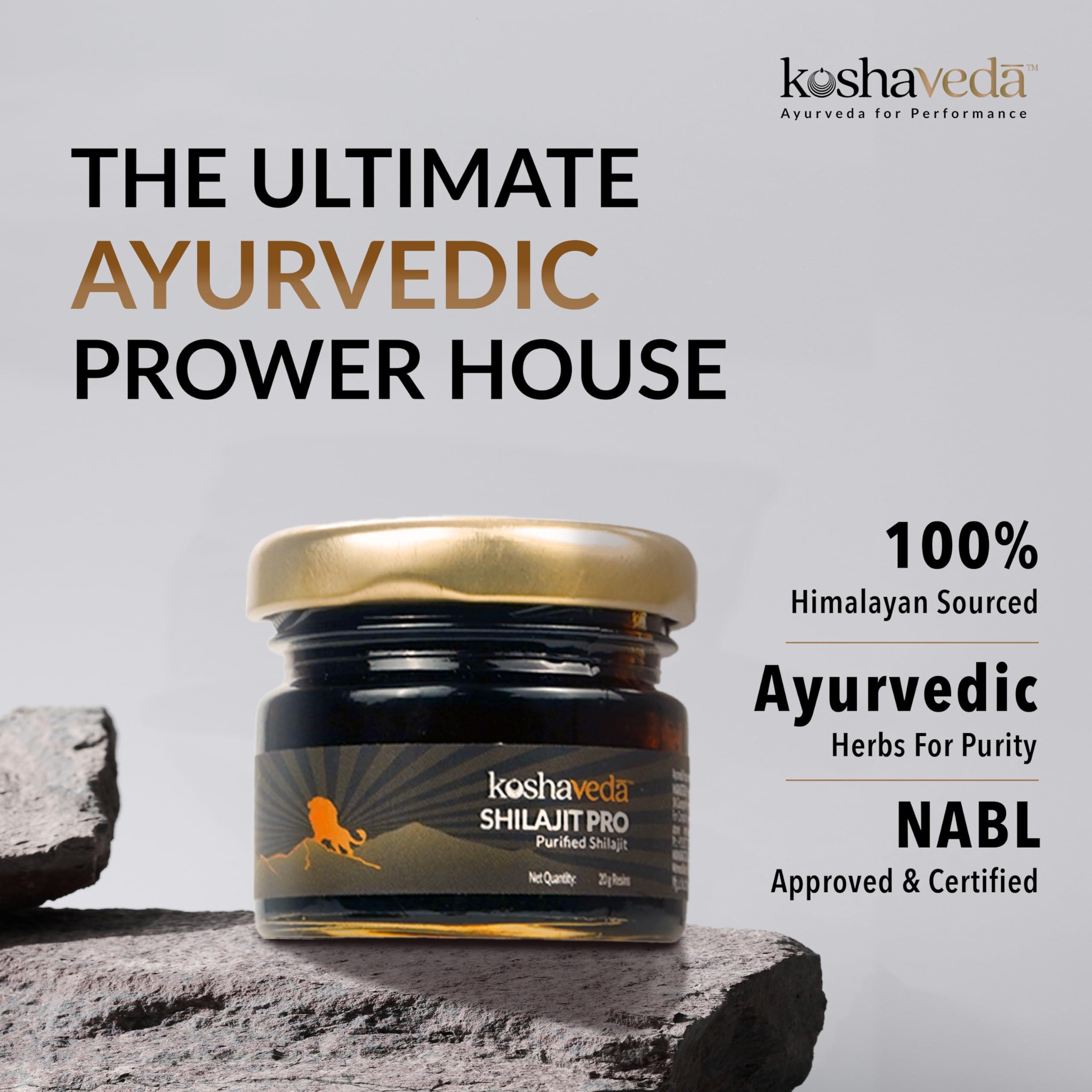 Koshaveda Koshaveda Shilajit Pro by MuscleBlaze (20g, Shilajit Resin, Pack of 2) | For Strength, Stamina & Endurance