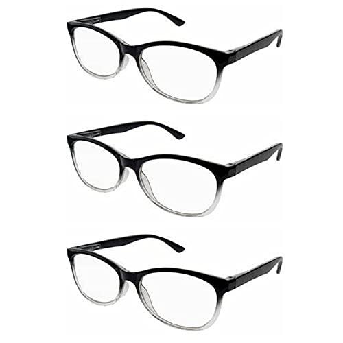 Petri One Power Reading Glasses for Men Women Multi Flex Focus Dial Vision Auto Adjust Glasses From .5X to 2.5X For Small Print (Round), Round, One Size
