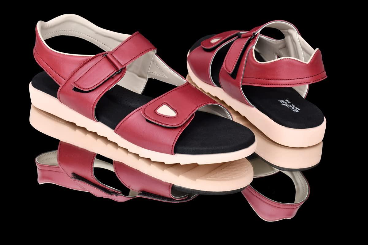 HEALTH FIT HEALTH FIT Extra Soft Ortho Care Diabetic & Orthopedic Sandal/Doctor Sandal Footwear with Arch Support - Women-6