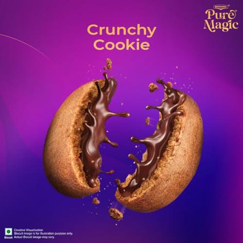 Britannia Britannia Pure Magic Chocolush, 300g, with extra crunchy biscuit and gooey choco-filling, Pack of 2