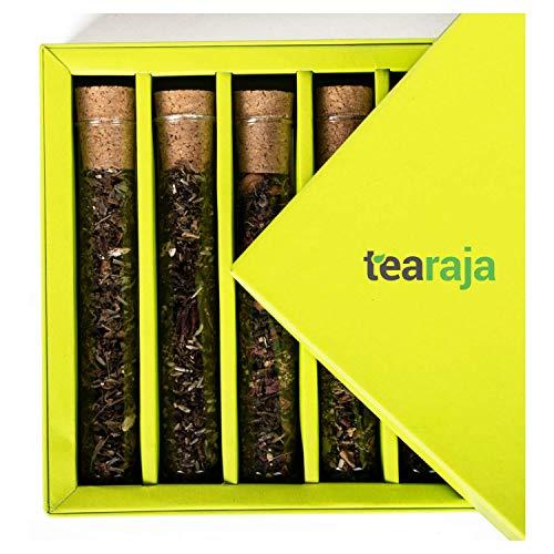 Tearaja Tearaja AURORA Green Tea Gift Box | 10 Test Tubes with Speciality Tea | Herbal Tea Gift | Corporate Gift | Tea Gift | Herbal Tea Gift Pack | New Year Gift | Gifts for Employees | Valentine's Day Gift
