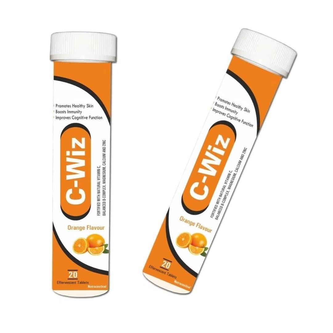 NEXLIFE NUTRASCIENCE GUJRAT INDIA C - Wiz Viitamin C Tablet | Orange Flavor | PACK OF 3