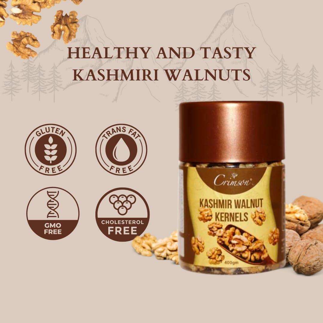 CRIMSON Akhrot Giri |Kashmiri Walnut Kernels | Kashmir Walnut kernels without shell | Crimson Kashmiri Walnut Kernels 1600g