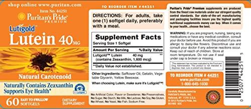 Puritan's Pride Puritan's Pride Lutein 40 mg with Zeaxanthin-60 Softgels