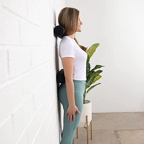 FITCOZI Fitcozi 2 Pack Foam Rolls Intended for Egoscue Exercise Posture Cervical Neck Back Lumbar Support Workouts Sweat Proof and Washable Equipment (Foam Roller Red)