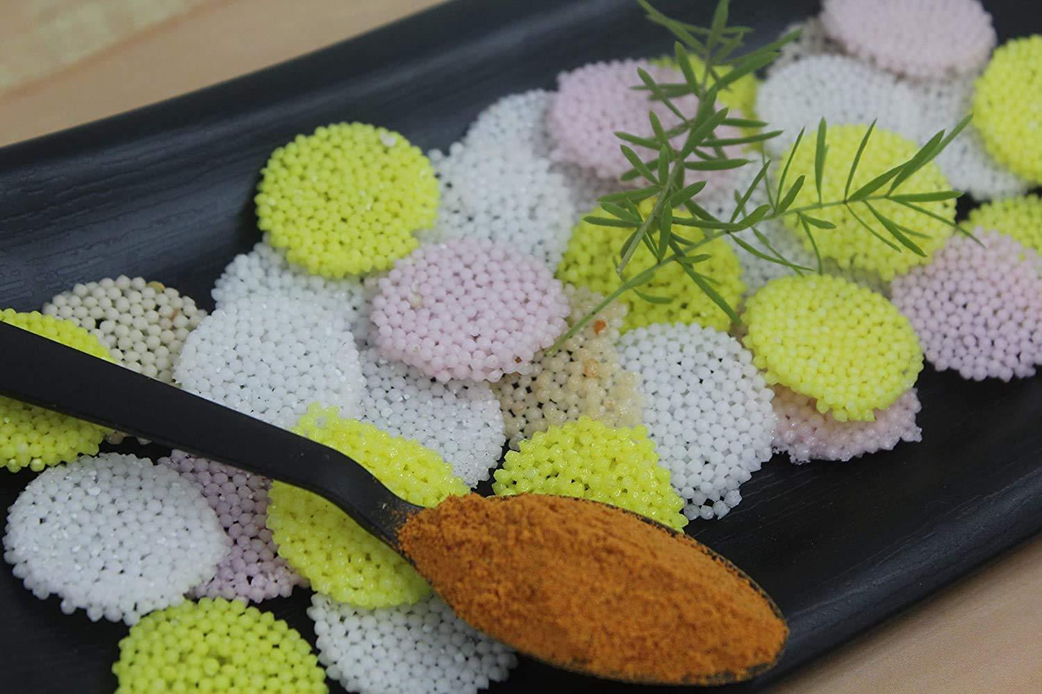 Maanki Maanki Colourful Sabudana Coins/Papad /100% Gluten Free Sago Papad Fryums 250g